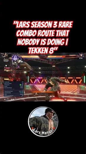 "Lars Season 3 RARE Combo Route That Nobody Is Doing | Tekken 8"#Tekken8 #LarsAlexandersson #Tekken8