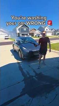 Most people think they’re washing their car correctly… until they see this 👀🚗💦 #tesla #carwash