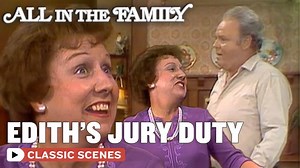 Edith returns from Jury Duty and refuses to share information with Archie. From Season 1, Episode 9 'Edith Has Jury Duty': Edith is the lone holdout in a high-profile murder case, in which the prosecution's case seems clear-cut. Archie whines because Edith has been sequestered for the duration and refuses to help himself around the house. Watch on Freevee: https://imdb.to/3BynHq5 Subscribe to The All In The Family channel: https://bit.ly/AllInTheFamilyChannel Follow us on social: Facebook: https