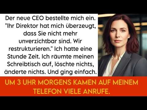 Mein Chef überzeugte den neuen CEO, dass ich unnötig sei – kurz darauf brachen die Server zusamm