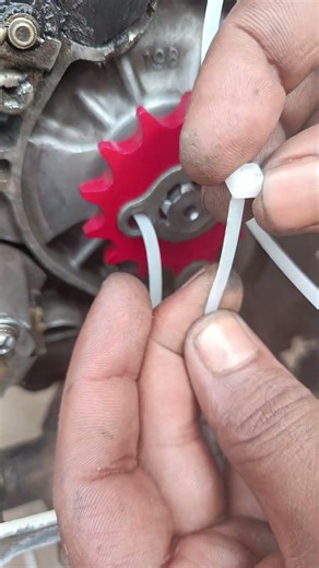 DIY Prejet Trick,! ✔️✅Motorcycle Chain & Pinion Repair Using Tie | Red Premium Setting Lifehacks Tip