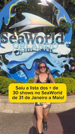 Stephanie Costa | Orlando Creator on Instagram: "✨ Saiu a lista dos mais de 30 shows no SeaWorld de 31 de janeiro a maio! ✨ 🎤 🍷O Seven Seas Food Festival 2026 acontece de 30 de Janeiro a 17 de Maio de 2026. 💙Você precisa de um ingresso para um dia de parque ou passe anual. Não precisa de ingresso extra para ver os shows! 📍 Onde? Bayside Stadium – à beira d’água, com um visual incrível 🌅 📅 Quando? Todos os finais de semana durante o festival 🕖 Horário dos shows: geralmente das 7:00 às 8:15