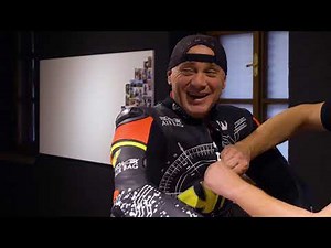 How does the motorcycle airbag system work?