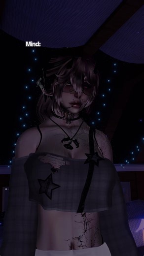 •|{ day 63 out of 365 }|•| A battle between A mind and A heart, The mind wants it but the heart can’t accept it. |•| hashtags: #NIGHTLYHAZE #vrchatcommunity #pcvr #quest3s #vrchat |•