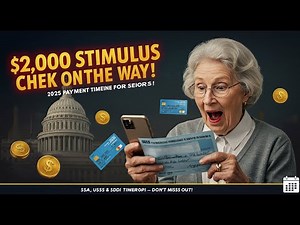 Your $2,000 Stimulus Check Is On The Way: Full 2025 Payment Timeline for Seniors! | SSA, SSI & SSDI