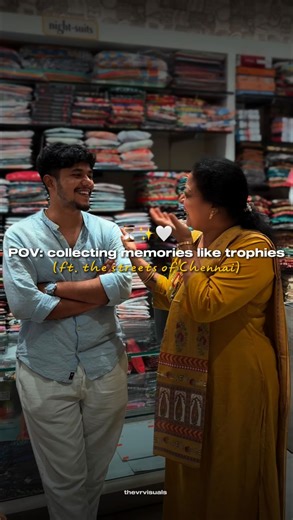 VR | British Ponnu | Lifestyle Creator on Instagram: "nobody talks about this part of moving away from family 😭 Somewhere between last-minute shopping, chaotic plans, and laughing with my people, it hit me how fast everything is changing. Spending these moments with family, soaking in the streets of Chennai and making memories that feel small now but will mean everything later 🤍 If you know, you know. . . 🌸 Sharing this kutty part from my Rose Kalyanam Diaries 🌸 for anyone navigating long di