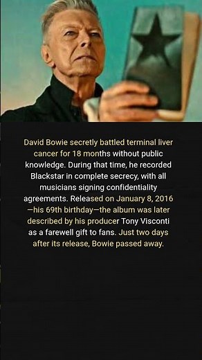 David Bowie Recorded His Final Album in Secret While Battling Terminal Cancer
