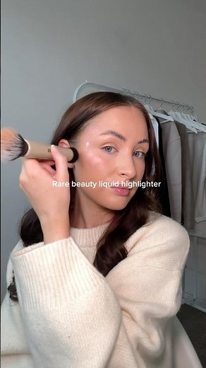Rare beauty liquid highlighter review 🤍 OBSESSED!!! #makeup #rarebeauty