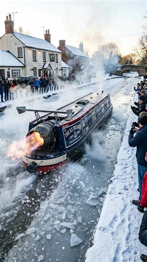 206K views · 946 reactions | Jet powered ice breaker narrowboat #narrowboat #icebreaking #boat #canal #british #canalboat | Canal Boats | Facebook