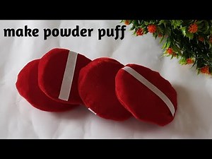 Make powder puff | DIY powder puff | @SimpleKreativeK