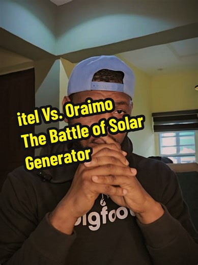Itel vs Oraimo Solar generator/ Power station. The power of demonstration marketing #tiktokmarketing #lithium #solar