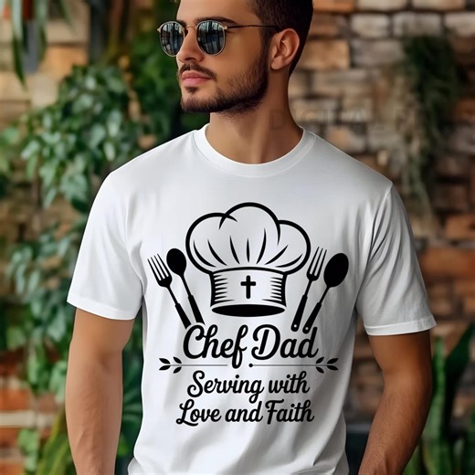 Christian Cook Dad Chef Hat Cross PNG, Faith Chef Father Utensils, Religious Kitchen Dad Shirt Mug Apron Graphics POD, Kitchen Chef Png, DTF - Etsy