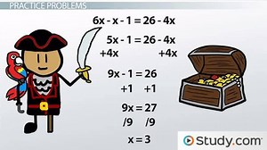 Solving Linear Equations: Practice Problems - Video | Study.com