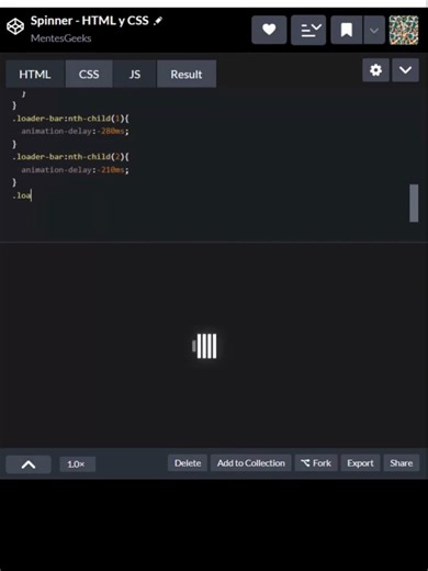 👉 Loader animado con HTML y CSS Loader animado con HTML y CSS 🚀 Sin JavaScript 💻 Perfecto para tu web 🔥 Aprende animaciones CSS paso a paso Sígueme para más tips frontend 👨‍💻 🔗 Código: https://wuolah.com/apuntes/lenguajes-de-marcas-y-sistemas-de-gestion-de-informacion/html-css-java-script-spinner-html-pdf-12834698?utm_source=wuolah&utm_medium=referral&utm_campaign=file-sharefile&referral=Sotsnia3 📢 Sígueme en todas las redes para no perderte nada: #Youtube: https://www.youtube.com/channe