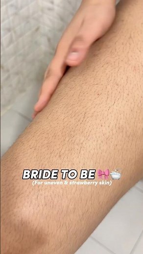 Shower routine for Uneven texture and strawberry skin🍓🎀🛁🧼🧽🫧