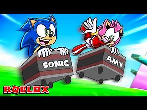 Sonic & Amy Play ROBLOX ROLL A CART!!