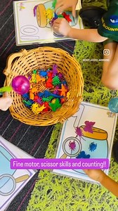 4.5K views · 21 reactions | I’m always about the multi-skilling in tasks and in Prep it’s essential!! These fine-motor scoops are fantastic for also working on our scissor movement (“thumb to sky!”) and this activity is always fun counting practice!! https://www.stayclassyclassrooms.com/product/insects-playdough-number-mats/ 曆者荒 | Stay Classy Classrooms | Facebook