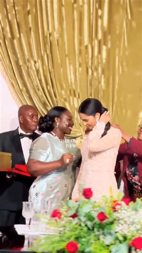 Lady Julia Osei Tutu, wife of the Asantehene, Otumfuo Osei Tutu II, presents a 22-karat gold chain and royal kente cloth to Her Royal Highness Inkhosikati LaMagongo, consort of King Mswati III of Eswatini. #GraphicOnline Part 4 | Daily Graphic