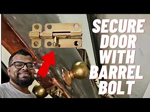 Secure Out-Swinging Door with Barrel Bolt