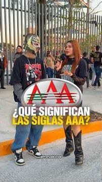 What do the initials Triple A stand for? 🤔 #wwe #luchalibre #luchalibreaaa