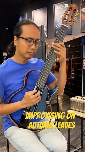 Jazz guitar improvisation on Autumn Leaves, Yamaha Silent Guitar #jazzguitar #guitar