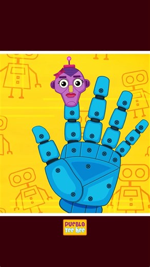 La familia de los dedos robot — Canción Infantil 🤖#shorts #halloween2026 #kidssongs