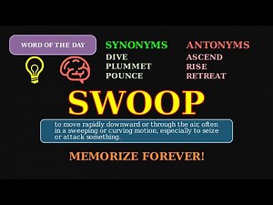 Swoop: Word of the Day 🦅 | The Power of a Sudden Move!
