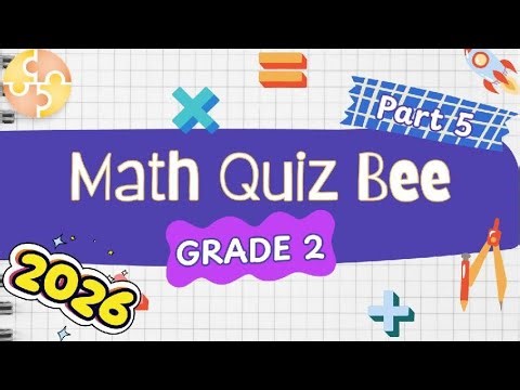 2026 Math Quiz Bee for Grade 2 | Part 5 | Quiz by brainYs