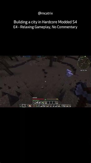 Building a city in Hardcore Modded S4 E4 - Relaxing Gameplay, No Commentary (Short 47)