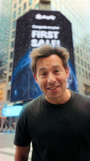 Shopify on Instagram: "Every 26 seconds, someone makes their first sale on @Shopify. This BFCM weekend, thousands of new founders will have that moment for the first time. If that’s you, welcome to the club. This is just the beginning."