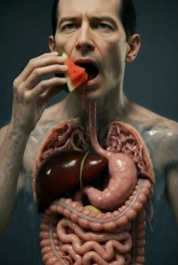 After Eating Watermelon, This Happens Inside Your Body 🍉 | 3D View #animation