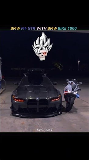BMW M4 GTR x BMW Bike 1000 💀🔥 | 4K Phonk Edit Status