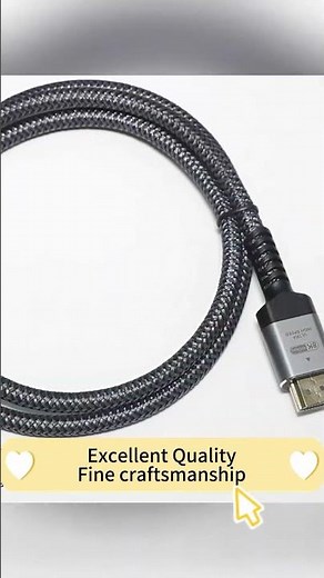 HDMI 2.1 Cable 8K 60Hz Ultra High Speed HDMI Braided Cord Audio Cable for Laptop Projector PS4 PS5