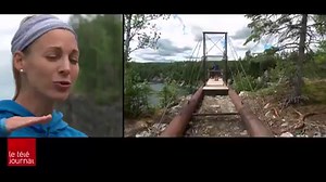 La plongeuse de haut vol, Lysanne Richard, peut finalement s'élancer du haut de sa nouvelle plateforme d'entraînement. | ICI Québec