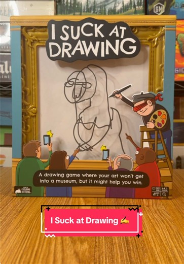 Whether your good at art or not, this game is for you! I Suck at Drawing is a hilarious party game where you have to draw your secret word. The catch is that you can’t see what your drawing! There’s a ton of words and you can choose between easy or hard(hard giving you more points) Lots of fun and great for all ages. You can find I Suck at Drawing at your local target now or Target online(link will be in bio) This game was created by @Exploding Kittens, Inc. #gamenight #tabletopgames #boardgames