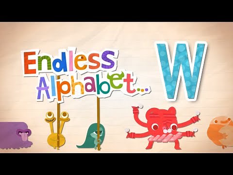 Endless Alphabet A to Z - Letter W - WAVE, WHISPER, WIGGLE | Originator Games