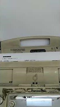 Test fax Panasonic