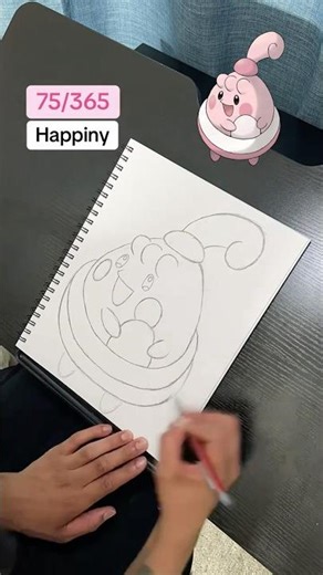 Drawing Happiny #drawing #pokemon #pokémon #draw #sinnoh #chansey #artist #pokemonart #art #gapband