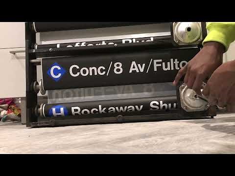 First-time R32 "Train to the Plane" Route Rollsign Roll-through (Pt. 1)