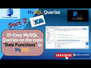 10 Easy MySQL Queries on the topic "Date Functions". | How to Extract DAY, MONTH and YEAR from DATE.
