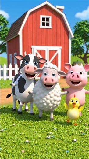 Cute Farm Animals Dancing 🐮🐔🐷 | Learn Farm Animals for Kids | 3D Cartoon Animation