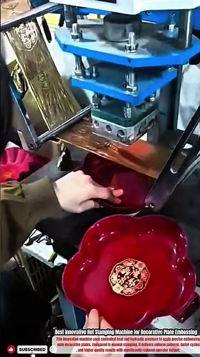 Best Innovative Hot Stamping Machine for Decorative Plate Embossing