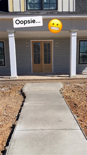 ✅The Ultimate Home Building Checklist on my site #BuilderBrigade✅ The sidewalk was formed all funky so the sides of the walkway do not match. On a positive note, they did throw a stick of conduit under the walkway. If this was your place would you be pissed…?#conduitunderconcrete #concrete #concretefail #HomeBuildingFail #Funnyfail#BuilderBrigade #homebuildingtips #homebuilding #customHome #newhome #newhomeconstruction #homedesign #homeinspiration #homeinspo #customhomes #housetour #newconstruct