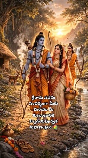 శ్రీరామ నవమి సందర్భంగా మీకు మరియు మీ కుటుంబానికి హృదయపూర్వక శుభాకాంక్షలు 💐#viral #trending