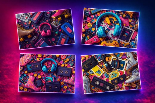 8 Retro 80s Neon Wallpapers – 4K Desktop & iPhone Aesthetic Backgrounds, Vaporwave Synthwave Digital Download - Etsy Canada