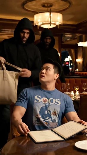 coming up Next on "Tyra got married" Soos Hollywood eating at restaurant while some gangsters tries