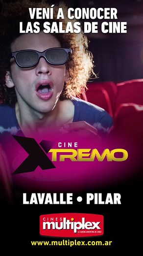 XTREMO 😲📍 Multiplex Lavalle y Multiplex Pilar🎞 En 2012 instalamos la más alta tecnología y calidad para ver películas en 2D y 3D Xtremo📽 El sistema de proyección digital con 2 proyectores simultáneos: “Dual Projector”. Este sistema permite proyectar en pantallas gigantes y con una impresionante potencia lumínica producto de la sumatoria de luz que emiten los 2 proyectores funcionando al mismo tiempo y mejorando la experiencia de ver cine en 2D y 3D🤯 Las salas Xtremo poseen además pantallas 