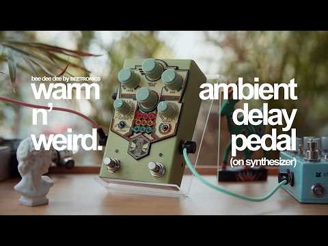 Beetronics - BEE BEE DEE / Ambient Delay Pedal on Synth [NO TALKING]