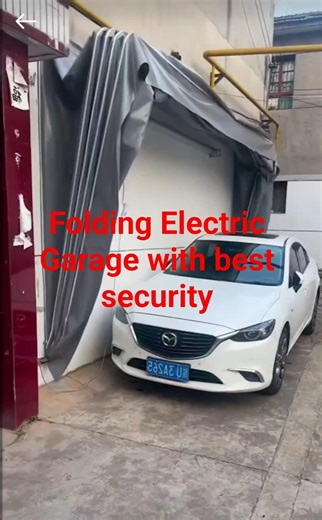 Folding Electric Garage #garage #folding #youtubeshorts #viral #shortsviral #shortfeed #car #cars