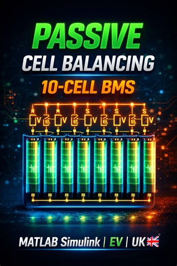 Matlab projects Code | 🔋 Passive Battery Cell Balancing of 10 Cells using MATLAB Simulink 🌐 www.matlabprojectscode.com 🔹 WhatsApp: +91 8300015425 This simulation... | Instagram